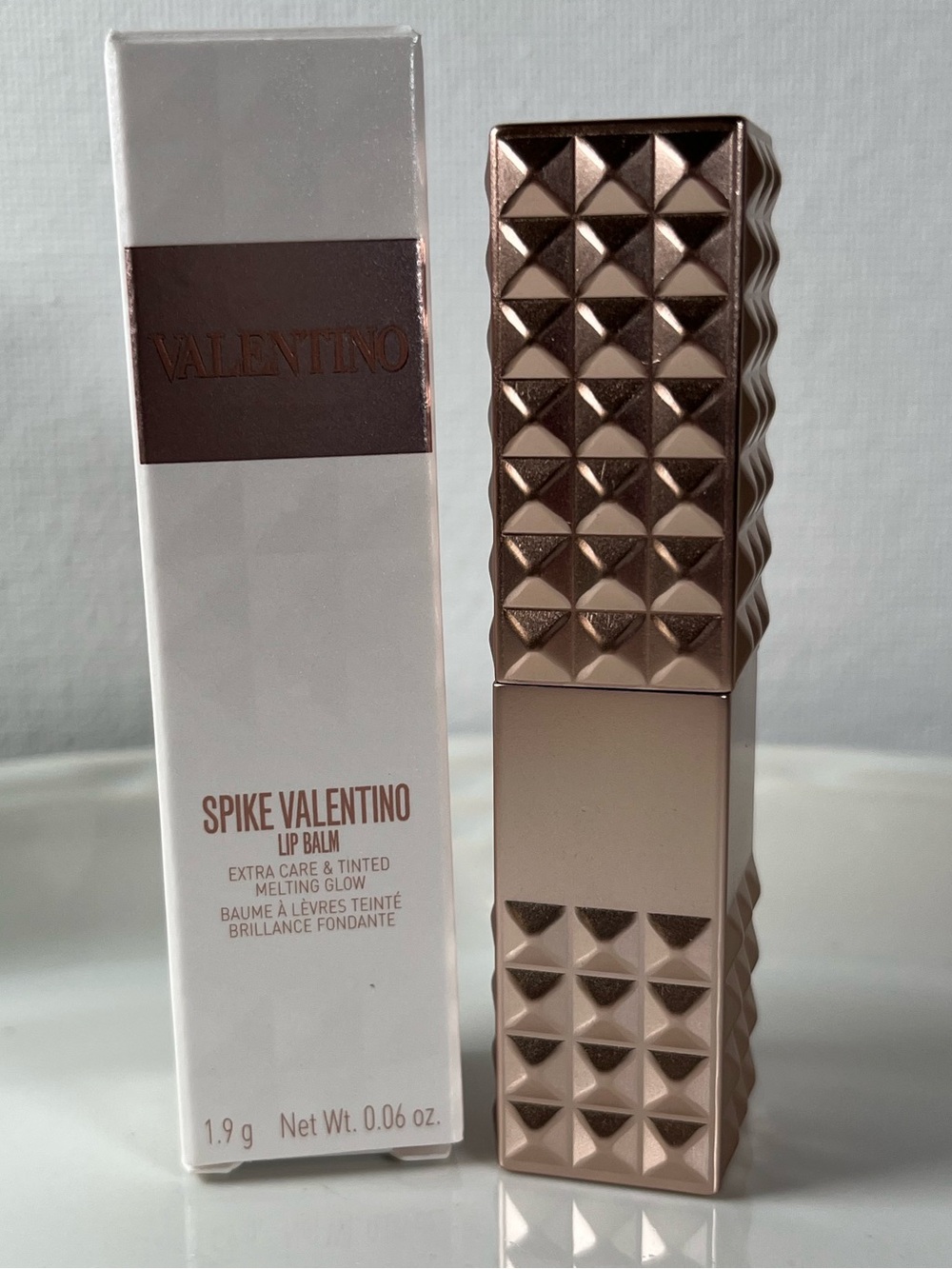 New Valentino Spike Hydrating Disco Lip Balm 120R Rose In The Woods